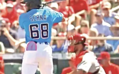 EL SONORENSE JARED SERNA SE ESTRENA CON MIAMI; CONECTÒ SU PRIMER CUADRANGULAR